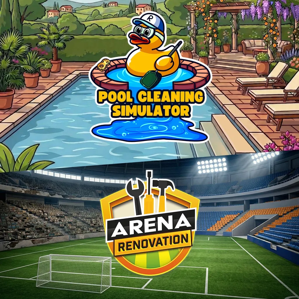 Pool Cleaning Simulator & Arena Renovation Bundle