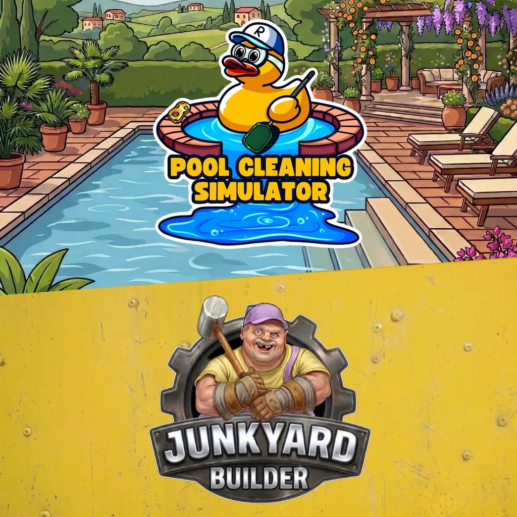 Pool Cleaning Simulator & Junkyard Builder Bundle
