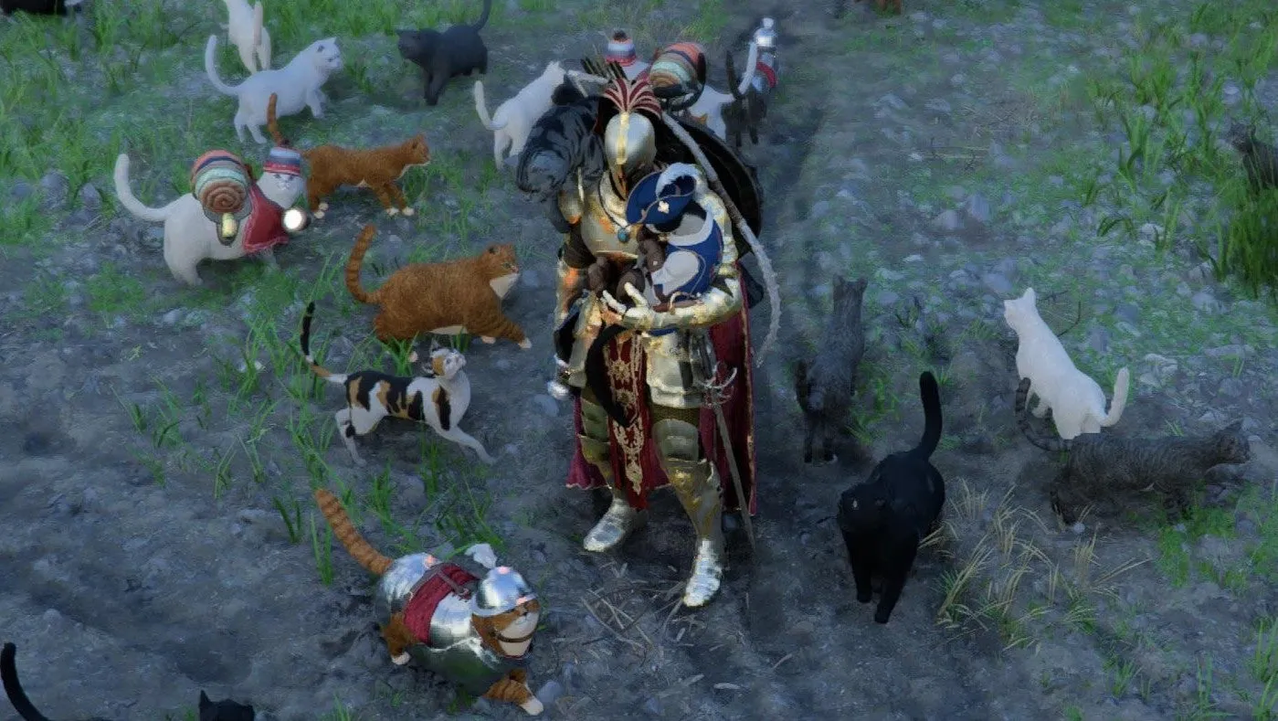 Игроки Crimson Desert собирают кошачью армию, а некоторые отдают дань уважения своим умершим домашним кошкам