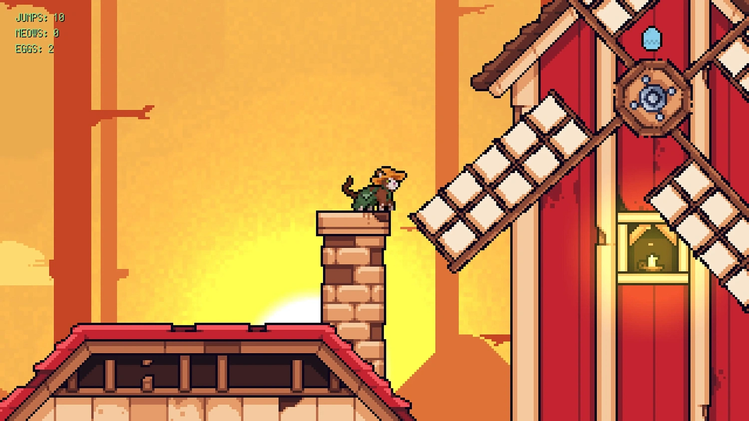 Rooftop Rascal: The Farmer Cat