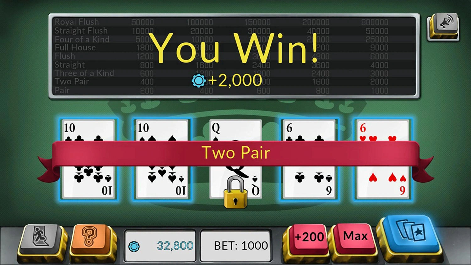 Four Kings: Video Poker
