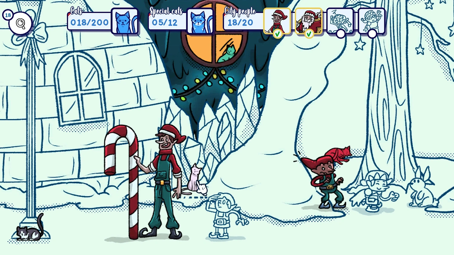 Hidden Cats in Santa's Realm