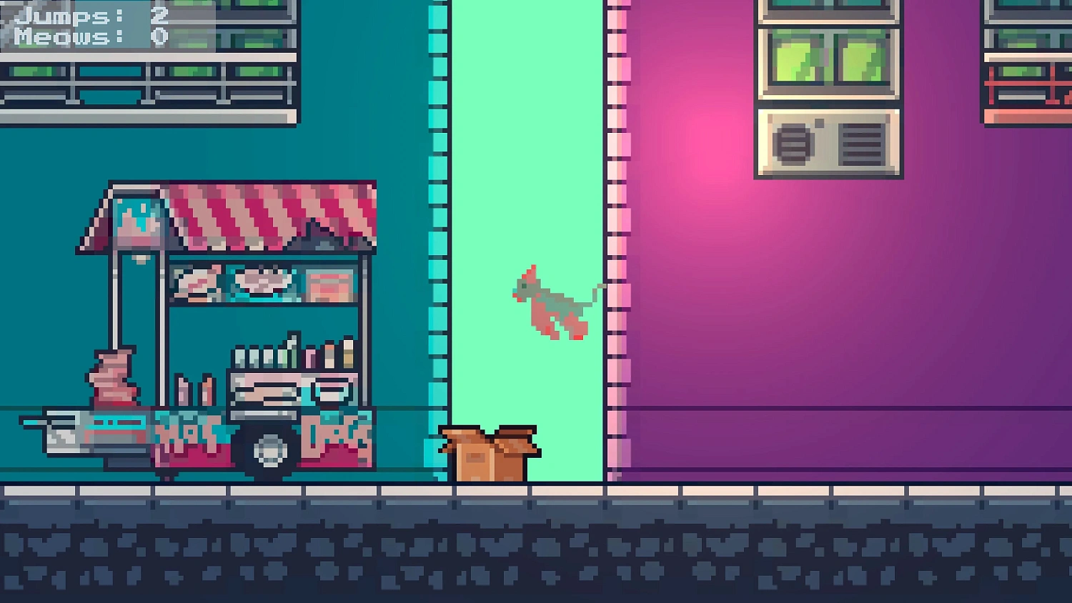 Rooftop Rascal: The Glitch Cat