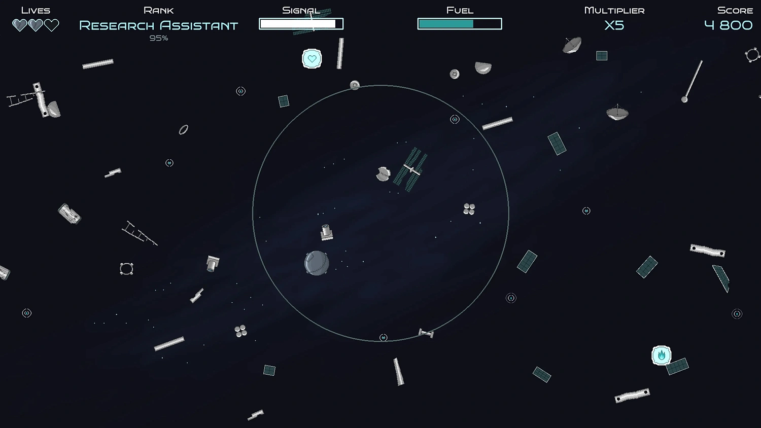 Evasive satellite