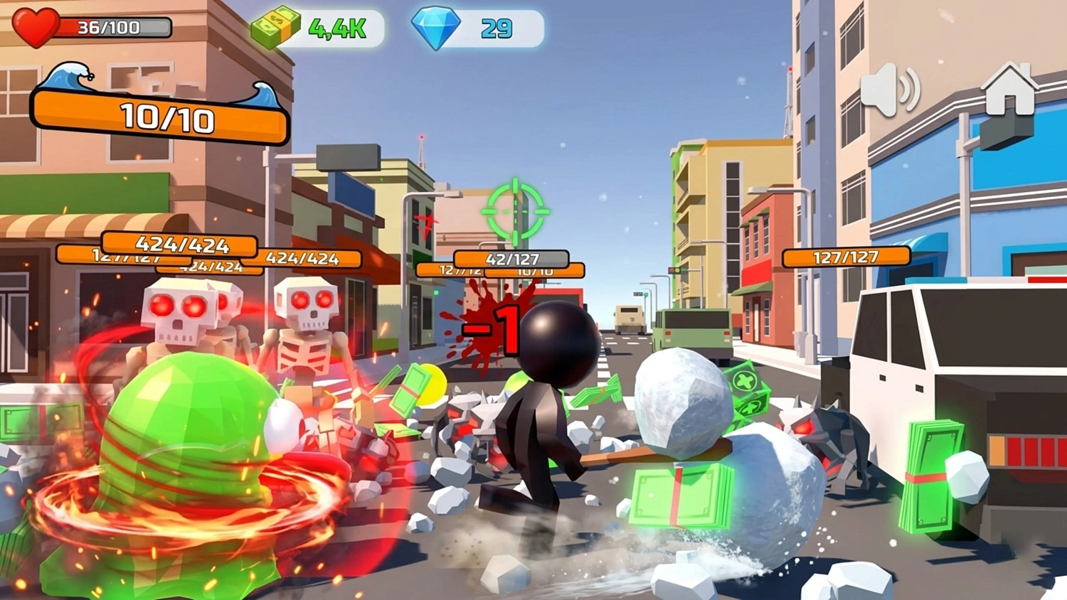 Stickman Monster Battle 3D