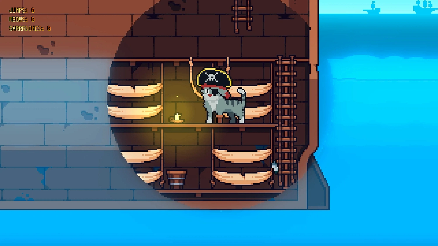 Rooftop Rascal: The Pirate Cat