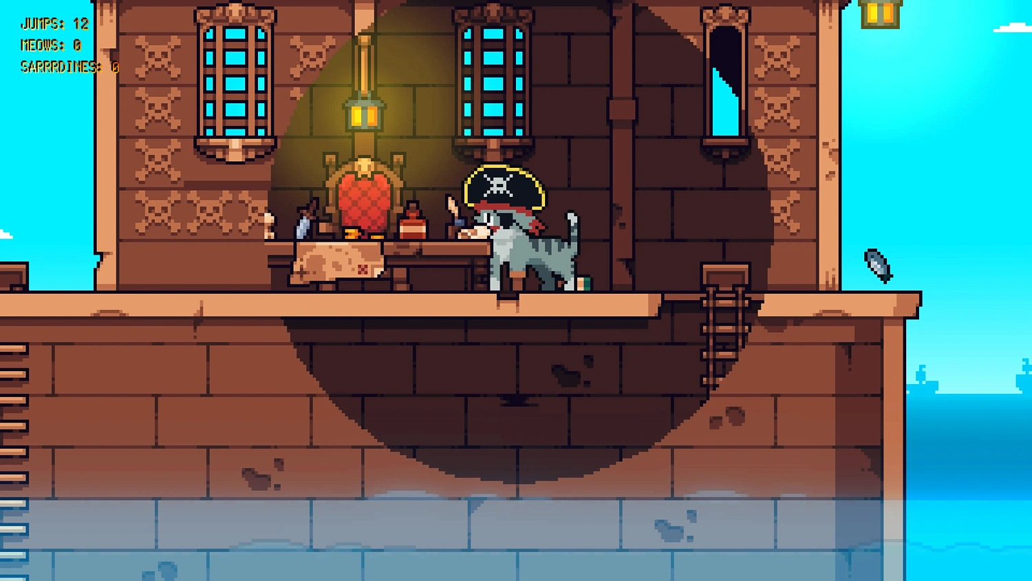 Rooftop Rascal: The Pirate Cat