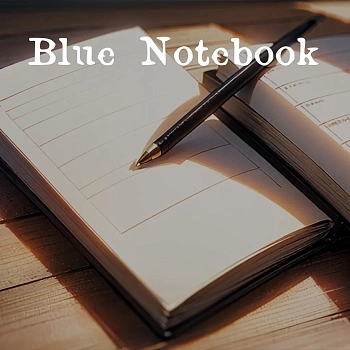 Blue notebook