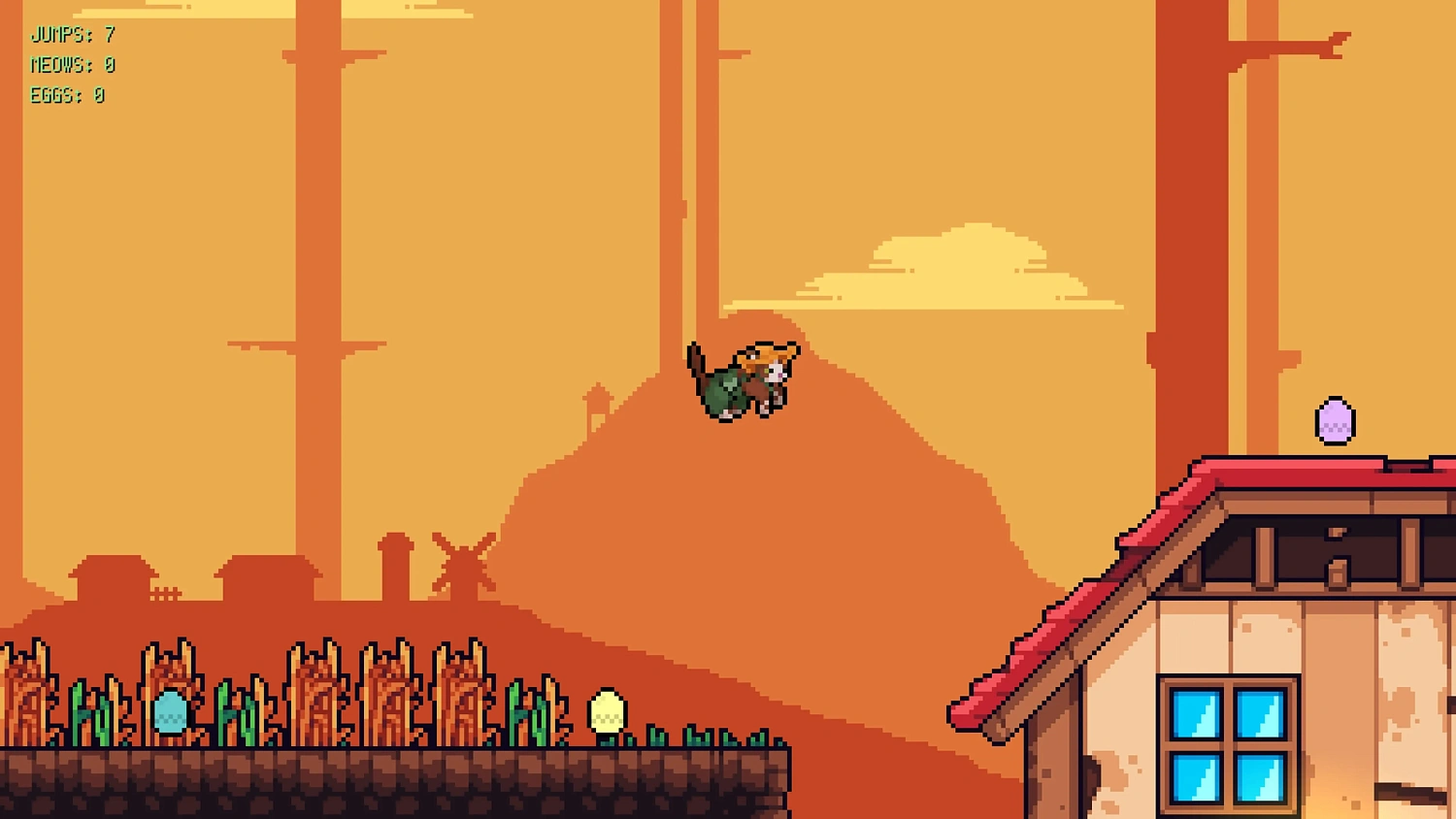 Rooftop Rascal: The Farmer Cat