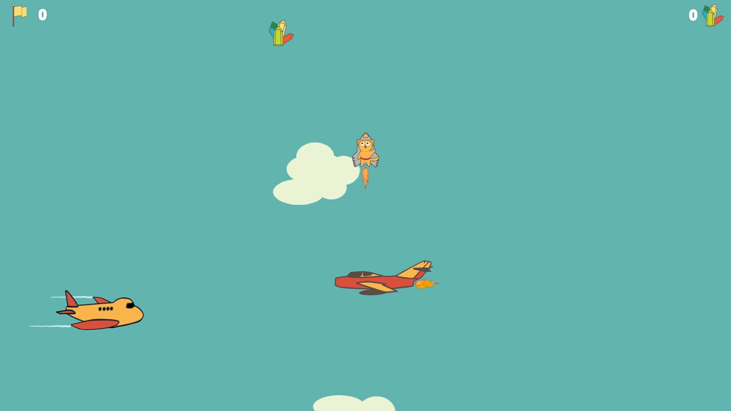 Flying cat