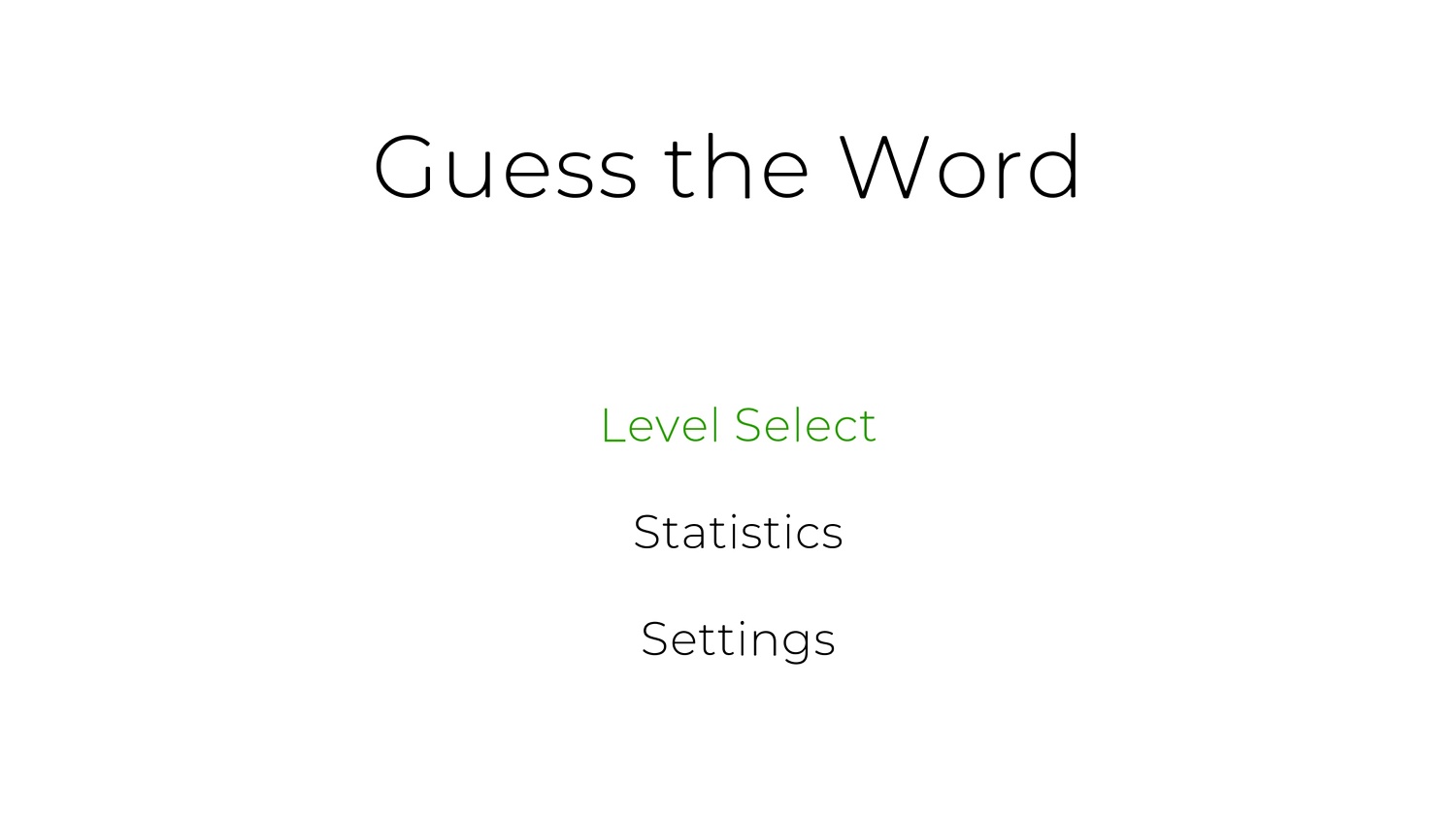 Guess the Word