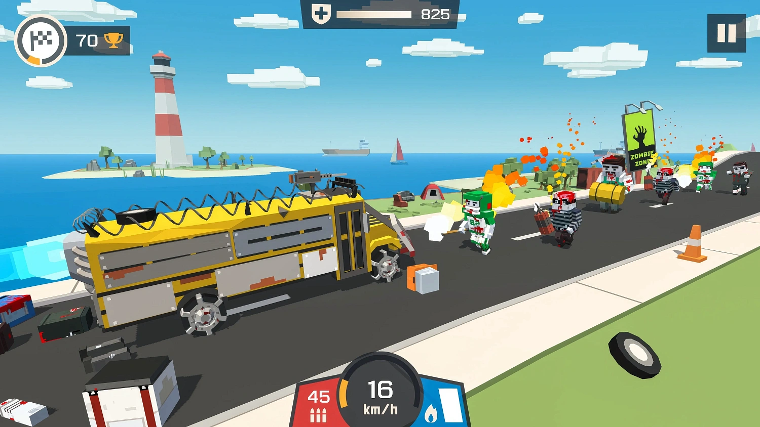 Zombie Derby: Pixel Survival