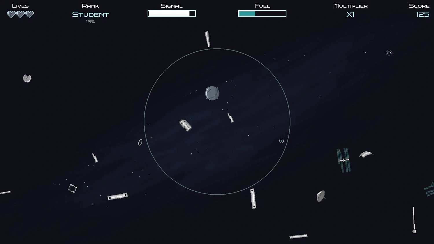 Evasive satellite