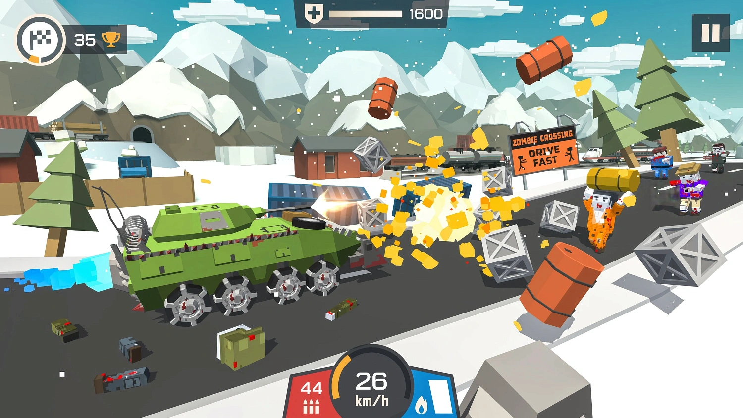 Zombie Derby: Pixel Survival