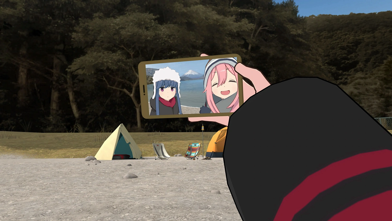 Laid-Back Camp - Virtual - Lake Motosu