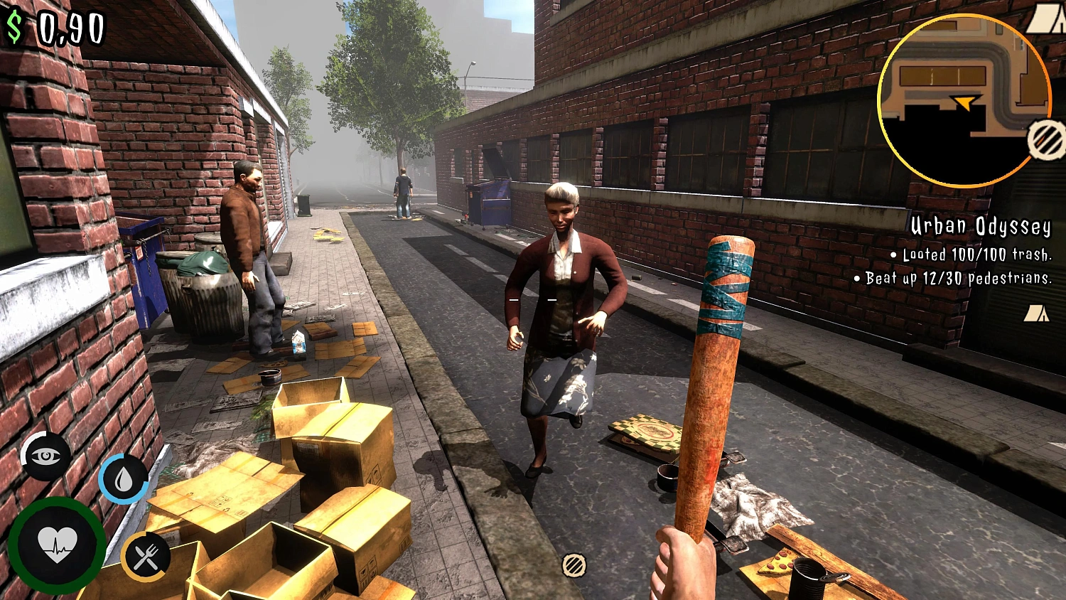 Urban Survival Simulator: The Bum's Journey