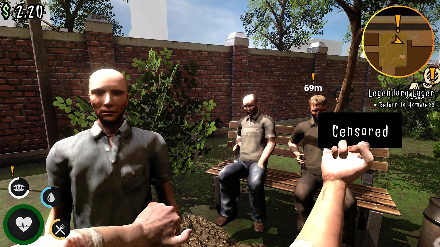 Urban Survival Simulator: The Bum's Journey