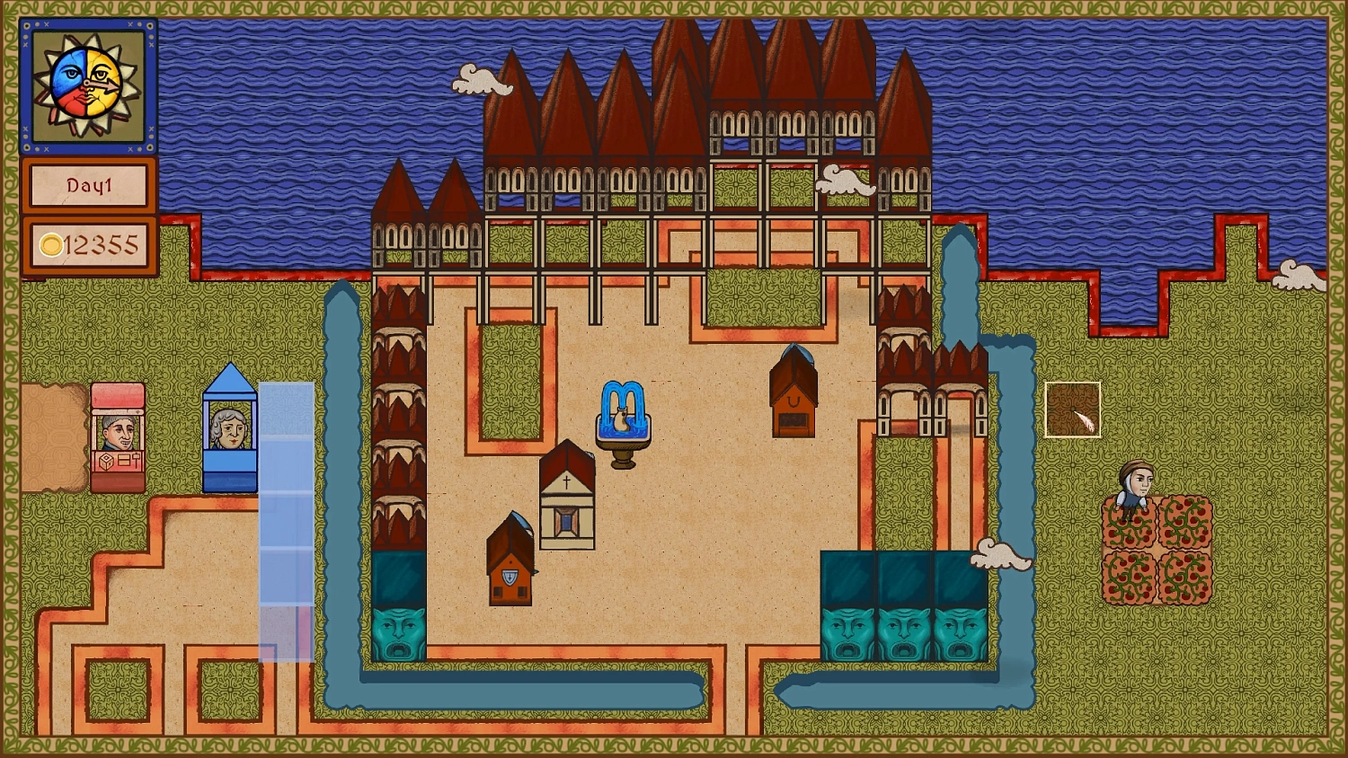 Scribed castle
