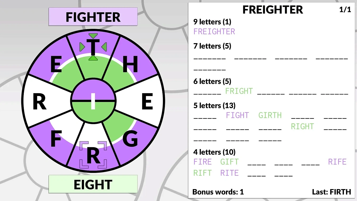 Word Wheel by POWGI