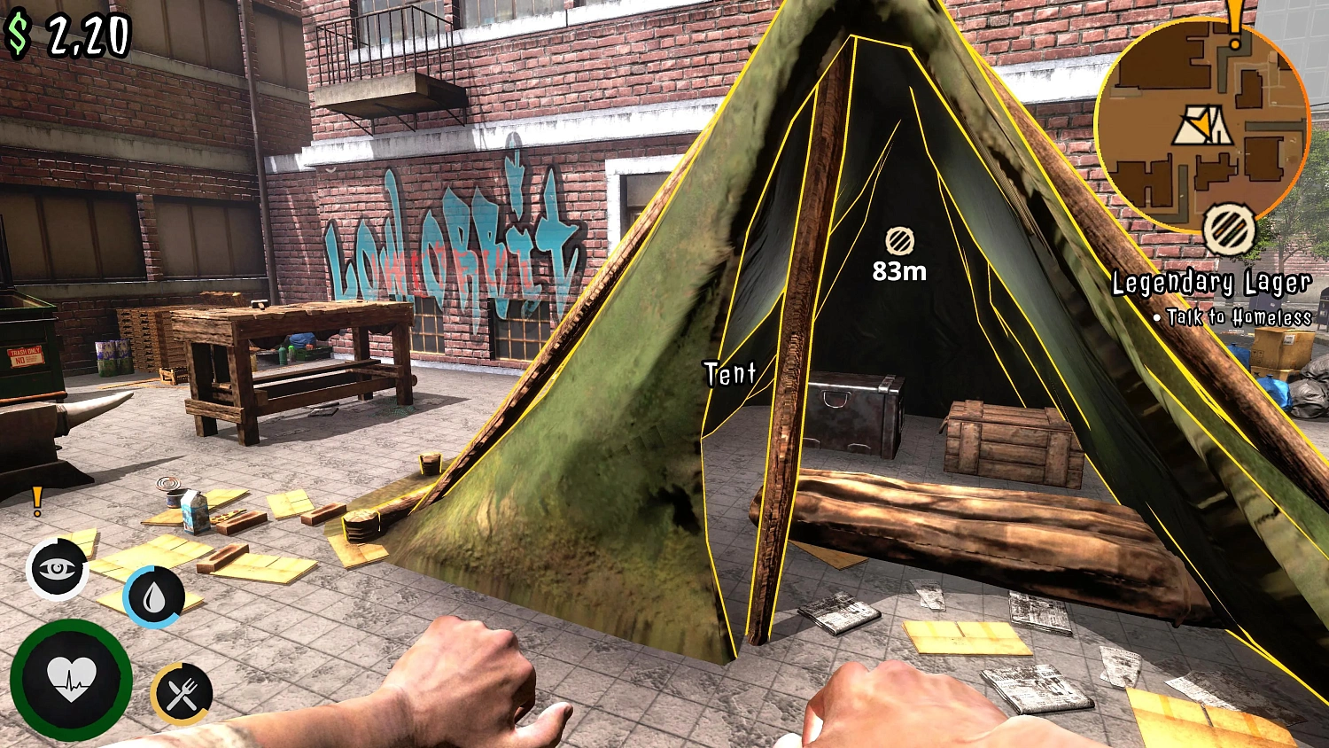 Urban Survival Simulator: The Bum's Journey