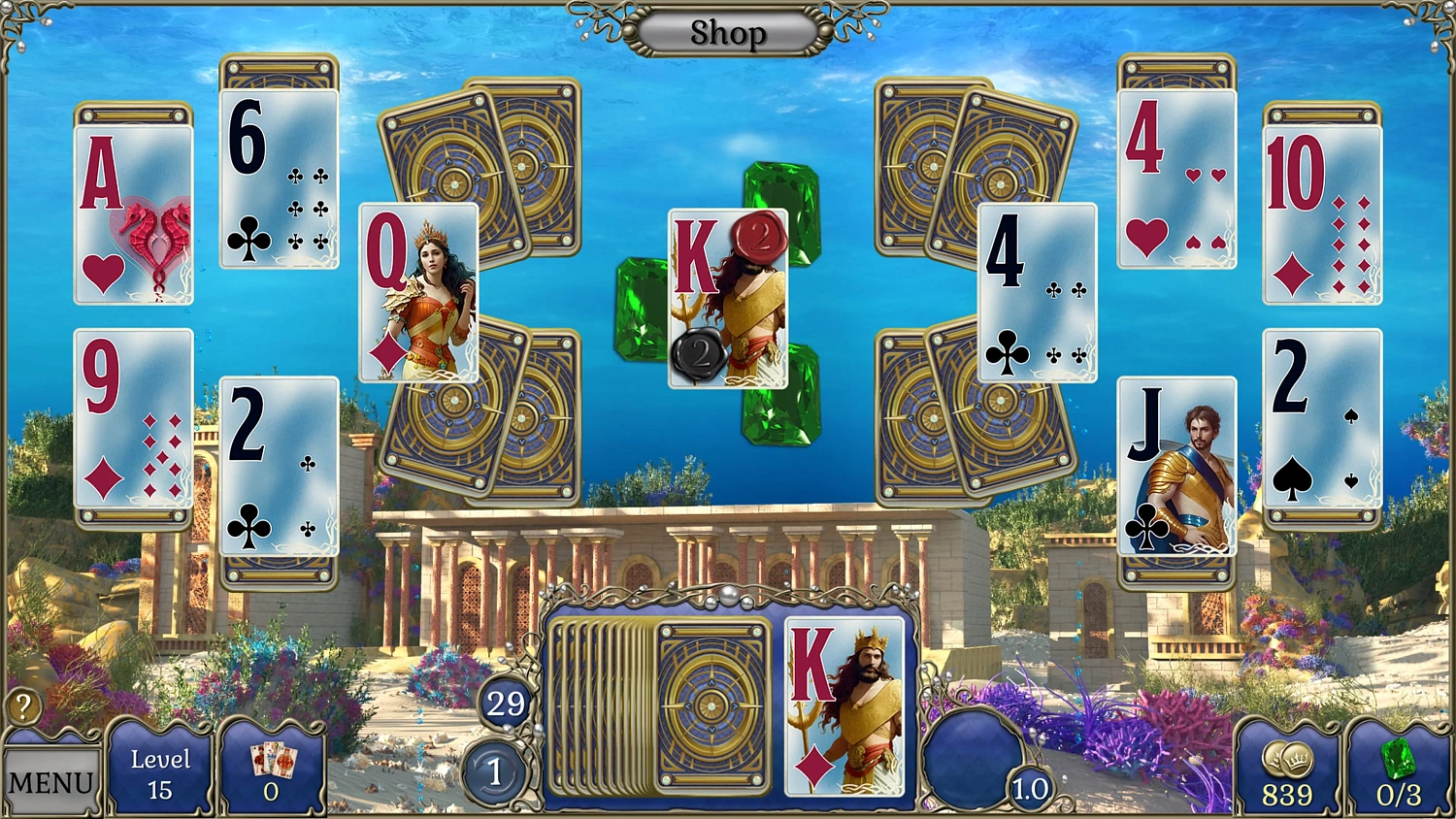 Jewel Match Atlantis Solitaire Collector's Edition