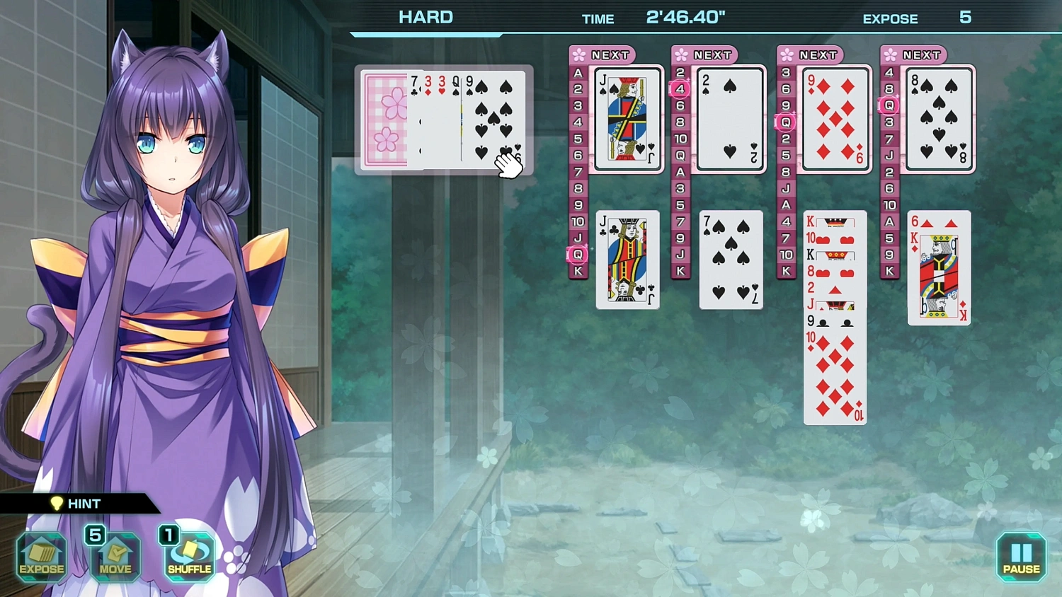 Pretty Girls Four Kings Solitaire