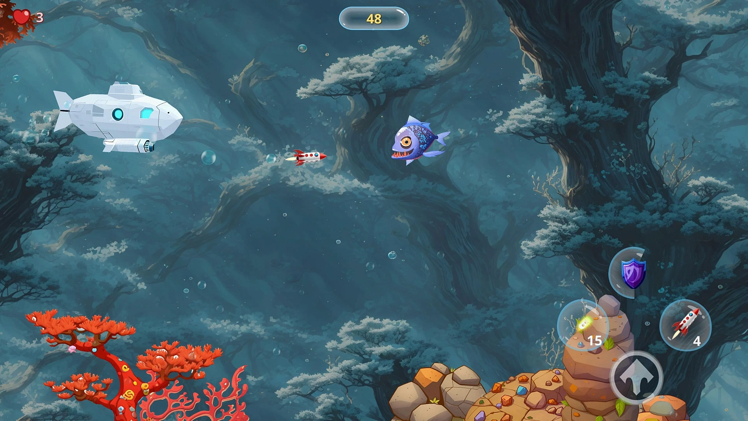 Underwater Submarine Rush