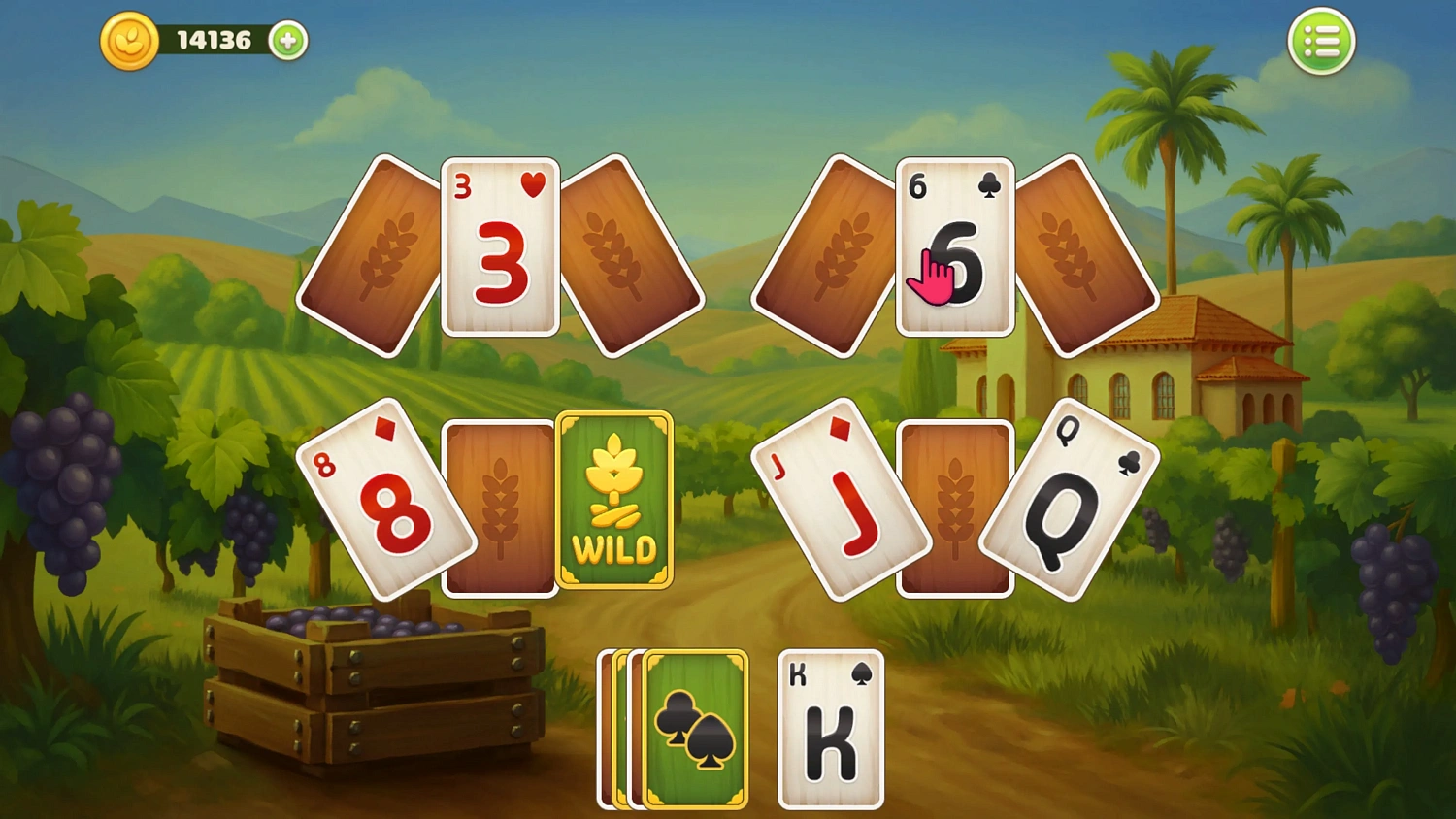 Farming TriPeaks Solitaire