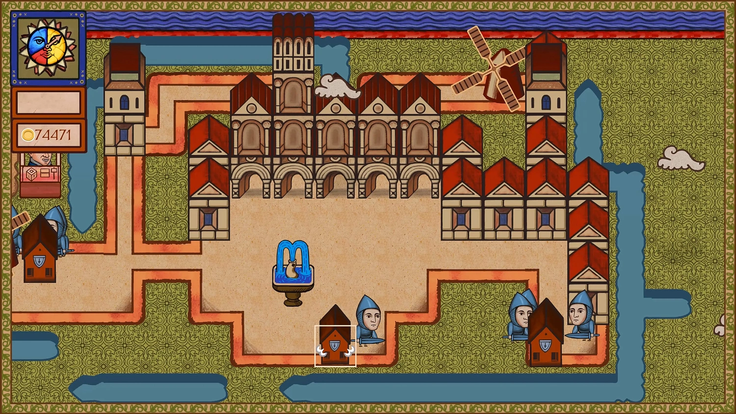 Scribed castle