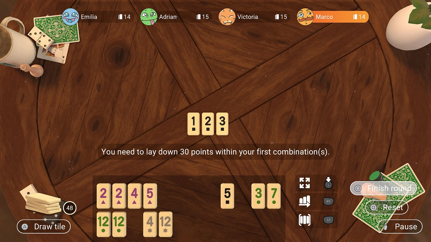5in1 Game Collection: MyRummy® + 4 in a row + Backgammon + Checkers + Mills